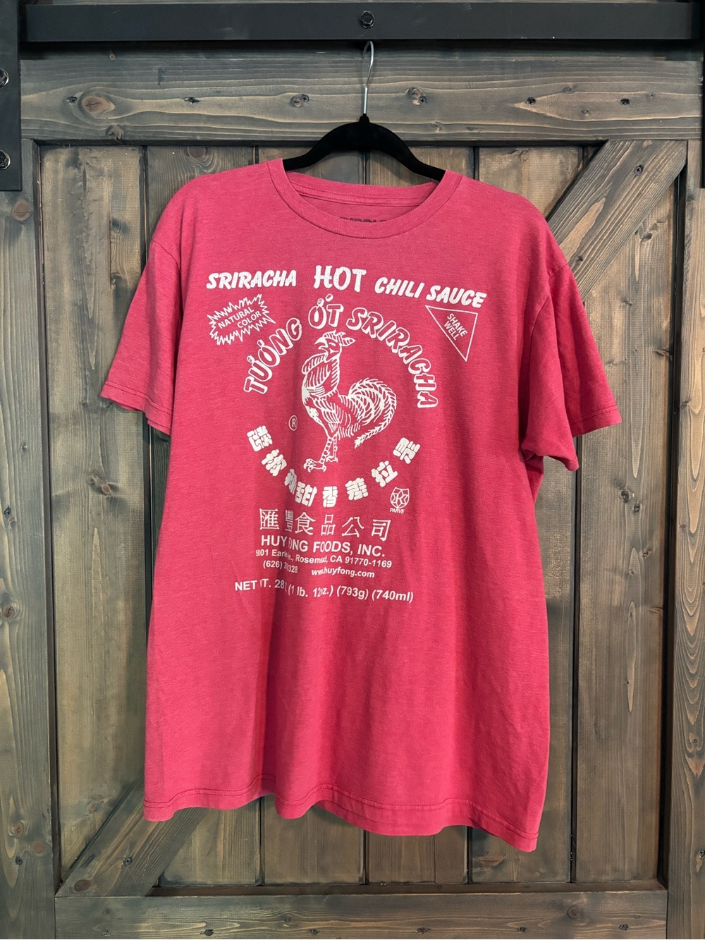 Ripple Junction Red Sriracha Hot Chili Sauce Graphic Tee